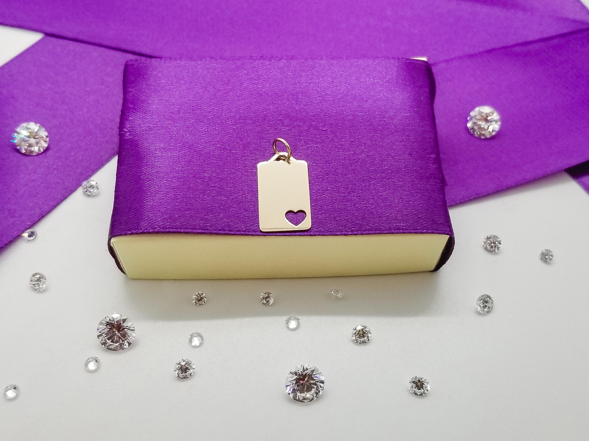 MEDALION PERSONALIZABIL CU INIMA MARE DIN AUR 14K FATI 261